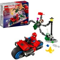 LEGO Marvel - La course-poursuite en moto: Spider-Man contre Docteur Octopus, Jouets de construction 76275