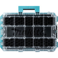 Makita Organisateur profond M, Boîte à outils Bleu/transparent