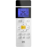 One for all URC 1035 télécommande IR Wireless Climatiseur Appuyez sur les boutons, Commande à distance Blanc, Climatiseur, IR Wireless, Appuyez sur les boutons, Écran integré, Noir, Blanc