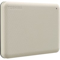 Toshiba Canvio Advance disque dur externe 2000 Go Blanc Beige, 2000 Go, 2.5", 2.0/3.2 Gen 1 (3.1 Gen 1), Blanc