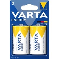 Varta ENERGY D Batterie à usage unique Alcaline Batterie à usage unique, D, Alcaline, 1,5 V, 2 pièce(s), Bleu, Jaune
