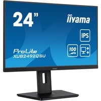 iiyama ProLite XUB2492QSU-B1 écran plat de PC 60,5 cm (23.8") 2560 x 1440 pixels Quad HD LED Noir Moniteur Noir (Mat), 1x DisplayPort, 1x HDMI, 1x USB-C, 2x USB-A, 60,5 cm (23.8"), 2560 x 1440 pixels, Quad HD, LED, 1 ms, Noir