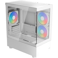 Aerocool Viewport Mini V2 ARGB boîtier mini tower Blanc | 3x USB-A | RGB | Verre Trempé