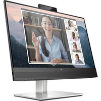HP Écran de conférence FHD E24mv G4 24" Moniteur Noir/argent, 1x DisplayPort, 1x HDMI, 1x VGA, 4x USB-A, 60,5 cm (23.8"), 1920 x 1080 pixels, Full HD, LCD, 5 ms, Noir