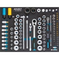 Hazet Set de clés à douille 163-369/104, taille 3/3+, Clés mixtes à cliquet 