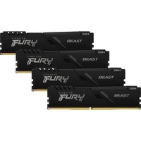 Kingston FURY 64 Go DDR4-3200 (4x 16 Go) mémoire vive Noir, KF432C16BBK4/64, XMP 2.0