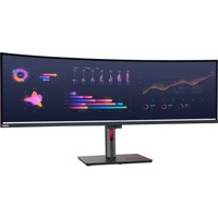 Lenovo ThinkVision P49w-30 Moniteur 49" UltraWide incurvé Noir, 1x DisplayPort, 2x HDMI, 1x USB-C, 4x USB-A, 2x Thunderbolt, 1x RJ-45, 124,5 cm (49"), 5120 x 1440 pixels, Dual WQHD, LED, 6 ms, Noir