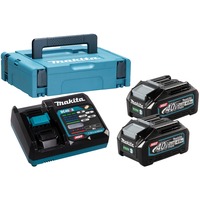 Makita Maki Power Source Kit Li 40V 4Ah, Chargeur Noir/Bleu
