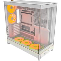 Montech HS02 PRO boîtier midi tower Blanc | 2x USB-A | 1x USB-C | RGB | Verre Trempé