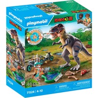 PLAYMOBIL Dinos - Enquête sur la piste du T-Rex, Jouets de construction 71524