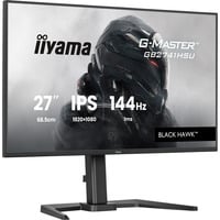 iiyama G-MASTER GB2741HSU-B1 écran plat de PC 68,6 cm (27") 1920 x 1080 pixels Full HD LED Noir Moniteur gaming Noir (Mat), 1x DisplayPort, 1x HDMI, 2x USB-A, 144 Hz, 68,6 cm (27"), 1920 x 1080 pixels, Full HD, LED, Noir
