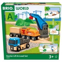 BRIO World Starterset Train de marchandises avec grue A 