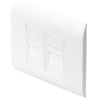 Digitus Boîtier vide pour modules Keystone, 2x RJ-45, Boîte de jonction Blanc