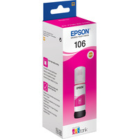 Epson 106 EcoTank Magenta ink bottle, Encre Original, Magenta, Epson, - EcoTank ET-7750 - EcoTank ET-7700, 70 ml, Impression à jet d'encre