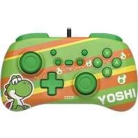 HORI Horipad Mini - Yoshi, Manette de jeu Vert/Marron, Nintendo Switch