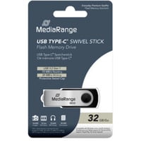 MediaRange USB Type-C 32 GB, Clé USB Noir/Argent