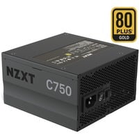 NZXT C750 80+ Gold 750W alimentation  Noir, 6x PCIe, Gestion des câbles