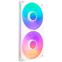 NZXT F280 RGB CORE ventilateurs de boîtier Blanc, 2 pièces, 280 x 140 x 26 mm