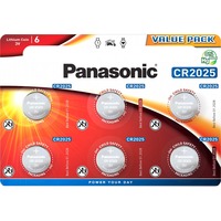 Panasonic CR2025 P 6-BL Panasonic Batterie à usage unique Lithium Batterie à usage unique, CR2025, Lithium, 3 V, 6 pièce(s), 140 mAh