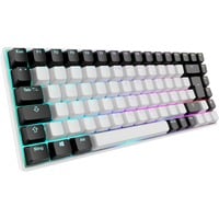 Sharkoon SKILLER SGK50 S3 RGB clavier gaming mécanique Blanc, Layout DE (QWERTZ), Gateron Red, 75%