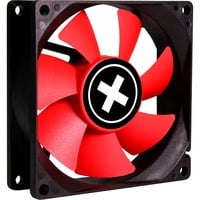 Xilence XPF80.R Boitier PC Ventilateur 8 cm Noir, Rouge, Ventilateur de boîtier Noir/Rouge, Ventilateur, 8 cm, 1500 tr/min, 17 dB, 18,61 cfm, Noir, Rouge