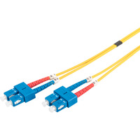 Digitus Câble de raccordement LWL, duplex, connecteur SC > SC, monomode OS2 Jaune