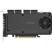 Icy Dock ExpressSlot Slide MB204MP-1B, Carte d'interface Noir