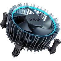 Intel® Laminar RM1 Processeur Ventilateur Noir, Bleu, Refroidisseur CPU Ventilateur, 600 tr/min, 3150 tr/min, 29 dB, Noir, Bleu
