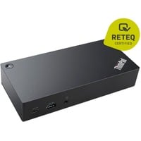 Lenovo 03X7194 station d'accueil Avec fil USB 3.2 Gen 1 (3.1 Gen 1) Type-C Noir Noir, Avec fil, USB 3.2 Gen 1 (3.1 Gen 1) Type-C, 3,5 mm, 10,100,1000 Mbit/s, Noir