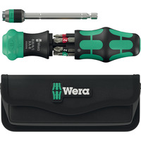 Wera Kraftform Kompakt 20 RA-R avec sac, Set d'embouts de vissage Noir/Vert