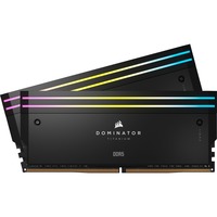 Corsair  32 Go DDR5-6600 Kit, Mémoire vive Noir, CMP32GX5M2X6600C32, Dominator Titanium RGB, XMP