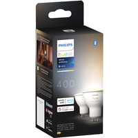 Philips Hue White Ambiance GU10 Pack double de spots intelligents, Lampe à LED 