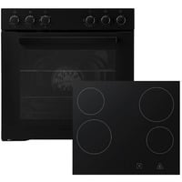 Respekta 15120000000726, Jeu de cuisinière Noir