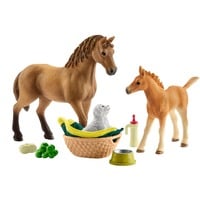 Schleich Horse Club - Les soins de Sarah aux jeunes animaux, Figurine 42432