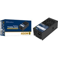 SilverStone TX400x Gold alimentation 400 watt Noir, 2x PCIe