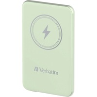Verbatim Charge 'n' Go Lithium Polymère (LiPo) 5000 mAh Recharge sans fil Vert, Powerbank Vert clair, 5000 mAh, Lithium Polymère (LiPo), Quick Charge 3.0, Recharge sans fil, Vert