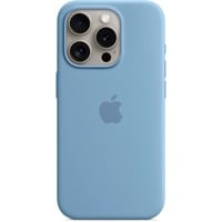 Apple Coque en silicone avec MagSafe pour iPhone 15 Pro, Housse/Étui smartphone Bleu clair