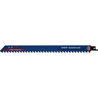 Bosch 2 608 900 412 Lame de scie sauteuse, à chantourner et sabre Lames de scie sabre Carbone 10 pièce(s) Lames de scie sabre, Ciment aéré, Carbone, Bleu, 30 cm, 1,5 mm