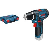 Bosch GSR 10,8-2-LI Professional Sans clé Noir, Bleu, Rouge, Perceuse/visseuse Bleu/Noir, 8-2-LI Professional, Perceuse à poignée pistolet, Sans clé, Noir, Bleu, Rouge, 1 cm, 1,9 cm, 1 cm