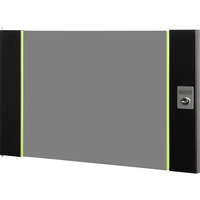 Digitus Porte avant en verre pour boîtier mural 19" 7HE série Unique, Panneau avant Noir