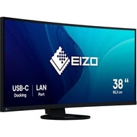 EIZO EV3895-BK 37.5" Moniteur incurvé Noir, 1x DisplayPort, 2x HDMI, 1x USB-C, 4x USB-A, 1x RJ-45