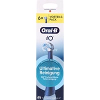 Procter & Gamble Oral-B iO Ultimative Reinigung 6er, Tête brosse à dent électrique Noir, 6 pièce(s), Noir, 3 mois, Oral-B, iO, Boîte avec crochet