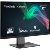 ViewSonic VP2788-5K écran plat de PC 68,6 cm (27") 5120 x 2880 pixels 5K Ultra HD LED Noir Moniteur Noir, 1x DisplayPort, 1x HDMI, 2x USB-C, 2x USB-A, 2x Thunderbolt, 68,6 cm (27"), 5120 x 2880 pixels, 5K Ultra HD, LED, 5 ms, Noir