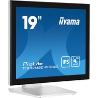 iiyama ProLite T1932MSC-W1SAG écran plat de PC 48,3 cm (19") 1280 x 1024 pixels Full HD LED Écran tactile Dessus de table Blanc Moniteur Blanc (mat), 48,3 cm (19"), 1280 x 1024 pixels, Full HD, LED, 14 ms, Blanc