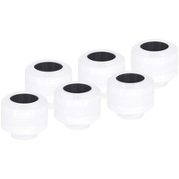 Alphacool Eiszapfen PRO 13mm HardTube Raccord à visser G1/4 - Blanc, Connecteur Blanc/Noir