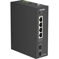 D-Link DIS-100G-06P commutateur réseau Non-géré L2 Gigabit Ethernet (10/100/1000) Connexion Ethernet, supportant l'alimentation via ce port (PoE) DIN rail Noir, Switch Non-géré, L2, Gigabit Ethernet (10/100/1000), Connexion Ethernet, supportant l'alimentation via ce port (PoE), DIN rail