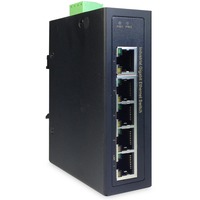 Digitus Commutateur Gigabit industriel, 5 ports, Switch 5 ports, Non-géré, Gigabit Ethernet (10/100/1000), Full duplex, Montage mural