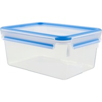 Emsa 508546 boîte hermétique alimentaire Rectangulaire 3,7 L Transparent 1 pièce Transparent/Bleu, Boîte, Rectangulaire, 3,7 L, Transparent, Polypropylène (PP), Élastomère thermoplastique (TPE), Allemagne