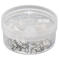 KNIPEX Boîte d'assortiment avec embouts de câble non isolés, Douille de câble Transparent