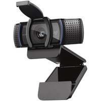 Logitech C920s webcam Noir, 1920 x 1080 pixels, Full HD, 30 ips, 720p, 1080p, Couvercle de confidentialité, 78°